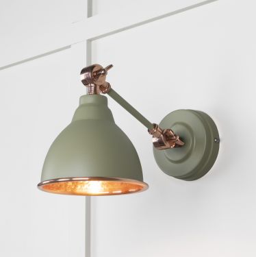 Click Here To Enlarge This Photo Of 49717STU From the Anvil Hammered Copper Brindley Wall Light in Tump