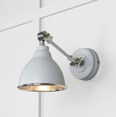 Click Here To Enlarge This Photo Of 49718SBI From the Anvil Hammered Nickel Brindley Wall Light in Birch