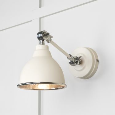 Click Here To Enlarge This Photo Of 49718STE From the Anvil Hammered Nickel Brindley Wall Light in Teasel