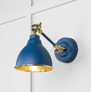 Click Here To Enlarge This Photo Of 49719SU From the Anvil Hammered Brass Brindley Wall Light in Upstream