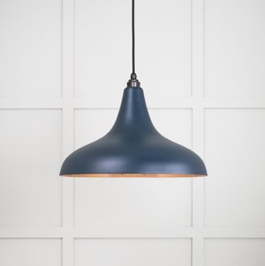 Click Here To Enlarge This Photo Of 49720SDU From the Anvil Smooth Copper Frankley Pendant in Dusk
