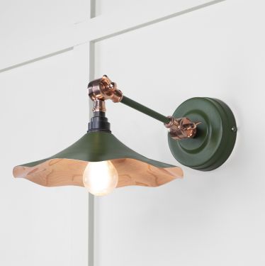 Click Here To Enlarge This Photo Of 49723SH From the Anvil Smooth Copper Flora Wall Light in Heath