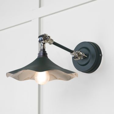 Click Here To Enlarge This Photo Of 49724SDI From the Anvil Smooth Nickel Flora Wall Light in Dingle