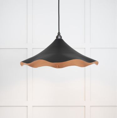 Click Here To Enlarge This Photo Of 49729SEB From the Anvil Smooth Copper Flora Pendant in Elan Black