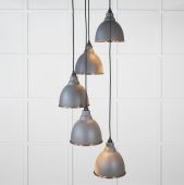 49736SBL From the Anvil Smooth Copper Brindley Cluster Pendant in Bluff