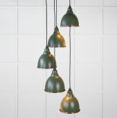 49739SH From the Anvil Hammered Copper Brindley Cluster Pendant in Heath