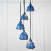 49739SU From the Anvil Hammered Copper Brindley Cluster Pendant in Upstream
