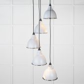 49740SBI From the Anvil Hammered Nickel Brindley Cluster Pendant in Birch