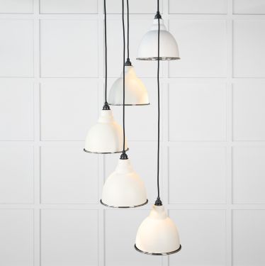 Click Here To Enlarge This Photo Of 49740STE From the Anvil Hammered Nickel Brindley Cluster Pendant in Teasel