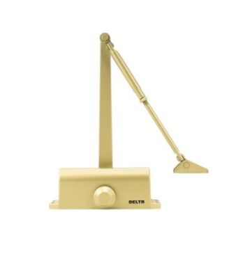 Click Here To Enlarge This Photo Of ZDC003-GE - Zoo Hardware Gold Size 3 Fixed Power Budget Door Closer with Arm and body &lpar;P&period;A Braket Inc&rpar;
