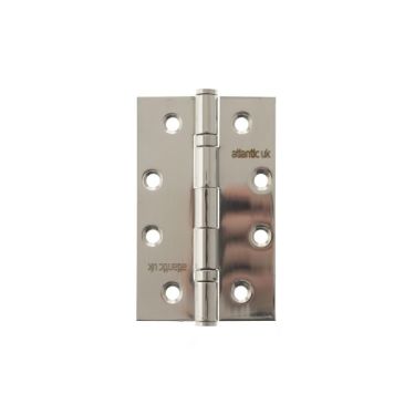 Click Here To Enlarge This Photo Of Atlantic - AH42525PSS Slim Knuckle Ball Bearing Hinges 4&Prime; x 2&period;5&Prime; x 2&period;5mm &ndash; Polished Stainless Steel