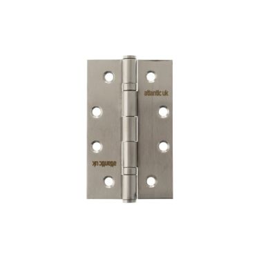 Click Here To Enlarge This Photo Of Atlantic - AH42525SSS Slim Knuckle Ball Bearing Hinges 4&Prime; x 2&period;5&Prime; x 2&period;5mm &ndash; Satin Stainless Steel