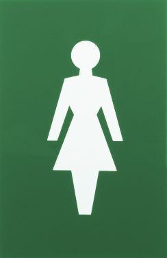 Click Here To Enlarge This Photo Of AR607F Hoppe Arrone 100mm x 150mm Female Sign - &lpar;Nylon&rpar; Green - 8508071