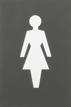Click Here To Enlarge This Photo Of AR607F Hoppe Arrone 100mm x 150mm Female Sign - &lpar;Nylon&rpar; Anthracite Grey - 87132312