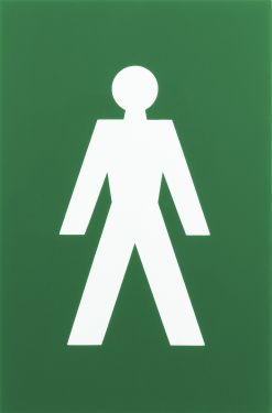 Click Here To Enlarge This Photo Of AR607M Hoppe Arrone 100mm x 150mm Male Sign - &lpar;Nylon&rpar; Green - 8508148