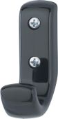 K676 &lpar;AR618&rpar; Hoppe Arrone Single Coat Hook - &lpar;Nylon&rpar; Black - 584291