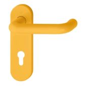 K138&sol;353K &lpar;AR600&sol;23-72&rpar; Hoppe Arrone Euro Profile Levers 72mm Centres on Radius Plate - &lpar;Nylon&rpar; Yellow - 11570088