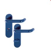 K138&sol;353K &lpar;AR600&sol;25-78&rpar; Hoppe Arrone Bathroom Levers 78mm Centres on Radius Plate - &lpar;Nylon&rpar; Midnight Blue - 11571378