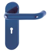 K138&sol;353K &lpar;AR600&sol;22&rpar; Hoppe Arrone Lock Levers 57mm Centres on Radius Plate - &lpar;Nylon&rpar; Cobalt Blue - 8566402