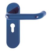K138&sol;353K &lpar;AR600&sol;23&rpar; Hoppe Arrone Euro Profile Levers 47&period;6mm Centres on Radius Plate - &lpar;Nylon&rpar; Cobalt Blue - 8566479