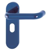 K138&sol;353K &lpar;AR600&sol;24&rpar; Hoppe Arrone Oval Profile Levers 48&period;5mm Centres on Radius Plate - &lpar;Nylon&rpar; Cobalt Blue - 8566556
