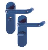 K138&sol;353K &lpar;AR600&sol;25&rpar; Hoppe Arrone Bathroom Levers 57mm Centres on Radius Plate - &lpar;Nylon&rpar; Cobalt Blue - 8566633