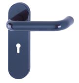 K138&sol;353K &lpar;AR600&sol;22&rpar; Hoppe Arrone Lock Levers 57mm Centres on Radius Plate - &lpar;Nylon&rpar; Midnight Blue - 8566409