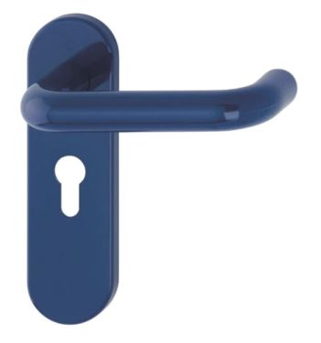 Click Here To Enlarge This Photo Of K138&sol;353K &lpar;AR600&sol;23&rpar; Hoppe Arrone Euro Profile Levers 47&period;6mm Centres on Radius Plate - &lpar;Nylon&rpar; Midnight Blue - 8566486