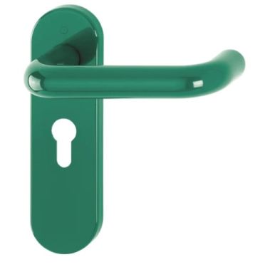 Click Here To Enlarge This Photo Of K138&sol;353K &lpar;AR600&sol;23&rpar; Hoppe Arrone Euro Profile Levers 47&period;6mm Centres on Radius Plate - &lpar;Nylon&rpar; Green - 8566493