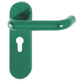 K138&sol;353K &lpar;AR600&sol;23&rpar; Hoppe Arrone Euro Profile Levers 47&period;6mm Centres on Radius Plate - &lpar;Nylon&rpar; Green - 8566493