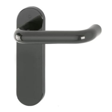 Click Here To Enlarge This Photo Of K138&sol;353K &lpar;AR600&sol;21&rpar; Hoppe Arrone Latch Levers on Radius Plate - &lpar;Nylon&rpar; Anthracite Grey - 87133235