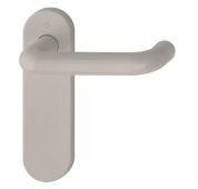 K138&sol;353K &lpar;AR600&sol;21&rpar; Hoppe Arrone Latch Levers on Radius Plate - &lpar;Nylon&rpar; Dove Grey - 8566332
