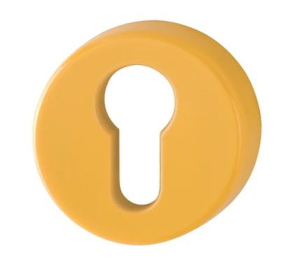 Click Here To Enlarge This Photo Of K15S &lpar;AR600&sol;27&rpar; Hoppe Arrone Euro Profile Escutcheon - &lpar;Nylon&rpar; Yellow - 600441