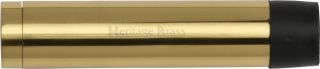 V1081 76-PB Heritage Brass Cylindrical Door Stop without Rose 76mm  &lpar;87mm projection inc buffer&rpar; Polished Brass Finish