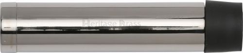 Click Here To Enlarge This Photo Of V1081 76-PNF Heritage Brass Cylindrical Door Stop without Rose 76mm  &lpar;87mm projection inc buffer&rpar; Polished Nickel Finish