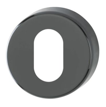Click Here To Enlarge This Photo Of K15S &lpar;AR600&sol;28&rpar; Hoppe Arrone Oval Profile Escutcheon - &lpar;Nylon&rpar; Black - 623419