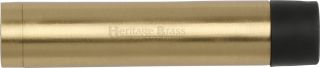 V1081 76-SB Heritage Brass Cylindrical Door Stop without Rose 76mm  &lpar;87mm projection inc buffer&rpar; Satin Brass Finish