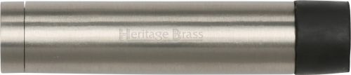 Click Here To Enlarge This Photo Of V1081 76-SN Heritage Brass Cylindrical Door Stop without Rose 76mm  &lpar;87mm projection inc buffer&rpar; Satin Nickel Finish