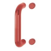 AR602&sol;220BF Hoppe D' Handle &Oslash; 34mm x 220mm Centres Pull Handle Bolt Fix - &lpar;Nylon&rpar; Red