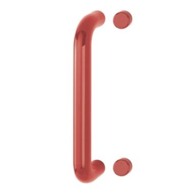 Click Here To Enlarge This Photo Of AR602&sol;300BF Hoppe D' Handle &Oslash; 34mm x 300mm Centres Pull Handle Bolt Fix - &lpar;Nylon&rpar; Red