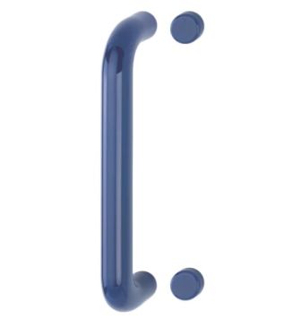 Click Here To Enlarge This Photo Of AR602&sol;300BF Hoppe D' Handle &Oslash; 34mm x 300mm Centres Pull Handle Bolt Fix - &lpar;Nylon&rpar; Cobalt Blue