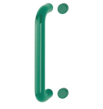 Click Here To Enlarge This Photo Of AR602&sol;300BF Hoppe D' Handle &Oslash; 34mm x 300mm Centres Pull Handle Bolt Fix - &lpar;Nylon&rpar; Green