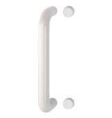 AR602&sol;300BF Hoppe D' Handle &Oslash; 34mm x 300mm Centres Pull Handle Bolt Fix - &lpar;Nylon&rpar; Diamond White