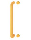 AR602&sol;425BF Hoppe D' Handle &Oslash; 34mm x 425mm Centres Pull Handle Bolt Fix - &lpar;Nylon&rpar; Yellow