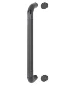 AR602&sol;425BF Hoppe D' Handle &Oslash; 34mm x 425mm Centres Pull Handle Bolt Fix - &lpar;Nylon&rpar; Anthracite Grey