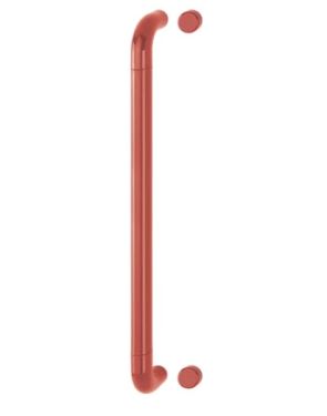 Click Here To Enlarge This Photo Of AR602&sol;600BF Hoppe D' Handle &Oslash; 34mm x 600mm Centres Pull Handle Bolt Fix - &lpar;Nylon&rpar; Red