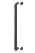 AR602&sol;600BF Hoppe D' Handle &Oslash; 34mm x 600mm Centres Pull Handle Bolt Fix - &lpar;Nylon&rpar; Anthracite Grey