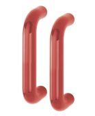 AR602&sol;220BB Hoppe D' Handle &Oslash; 34mm x 220mm Centres Pull Handle Back To Back - &lpar;Nylon&rpar; Red