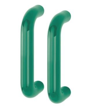 Click Here To Enlarge This Photo Of AR602&sol;220BB Hoppe D' Handle &Oslash; 34mm x 220mm Centres Pull Handle Back To Back - &lpar;Nylon&rpar; Green