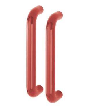 Click Here To Enlarge This Photo Of AR602&sol;300BB Hoppe D' Handle &Oslash; 34mm x 300mm Centres Pull Handle Back To Back - &lpar;Nylon&rpar; Red